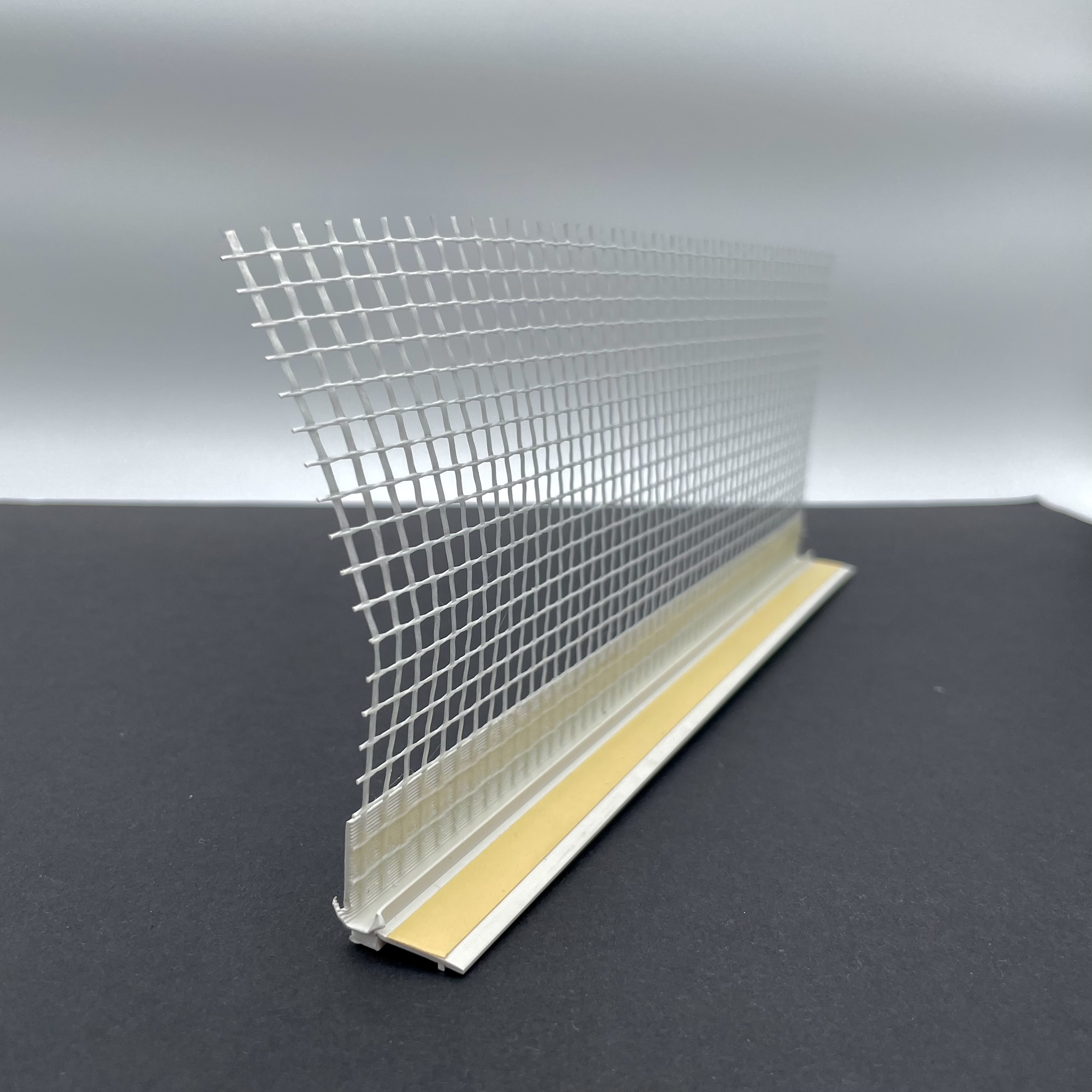 PVC window reveal profile 6mm with mesh 10cm